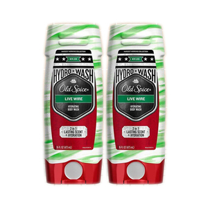 Old Spice Live Wire Hydrating Body Wash 2 Pack (473ml per Bottle)