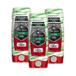 Old Spice Live Wire Hydrating Body Wash 3 Pack (473ml per Bottle)