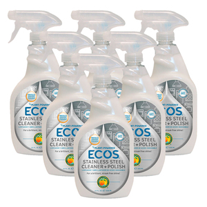 Ecos Stainless Steel Cleaner + Polish 6 Pack (650ml per pack)