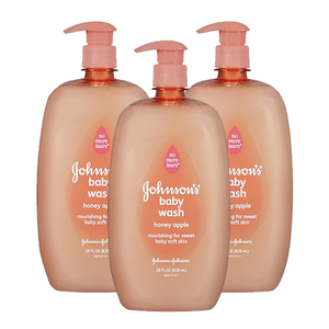 Johnson & Johnson Baby Wash Honey Apple 3 Pack (828ml per pack)