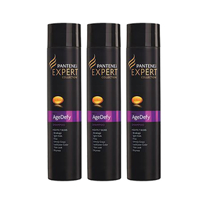 Pantene Expert Collection AgeDefy Shampoo 3 Pack (285ml per Bottle)