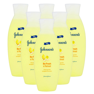 Johnson & Johnson Be Fresh and Retreat Shower Gel 6 Pack (750ml per pack)