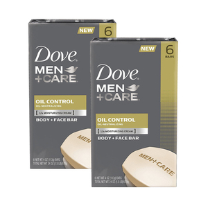 Dove Men+Care Oil ControlnBody + Face Bar 2 Pack (6x113g per Pack)