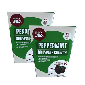 Snack Box Peppermint Brownie Crunch 2 Pack (125g per pack)