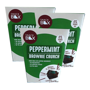 Snack Box Peppermint Brownie Crunch 3 Pack (125g per pack)