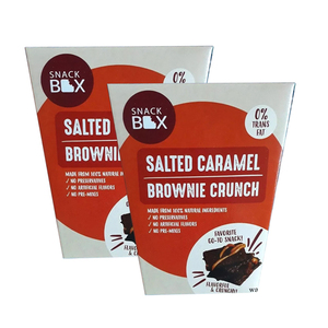 Snack Box Salted Caramel Brownie Crunch 2 Pack (125g per pack)