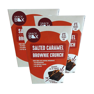 Snack Box Salted Caramel Brownie Crunch 3 Pack (125g per pack)