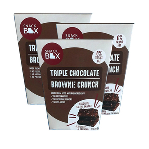 Snack Box Triple Chocolate Brownie Crunch 3 Pack (125g per pack)
