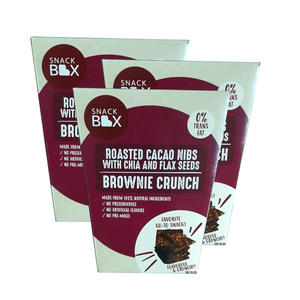Snack Box Roasted Cacao Nibs Brownie Crunch 3 Pack (125g per pack)