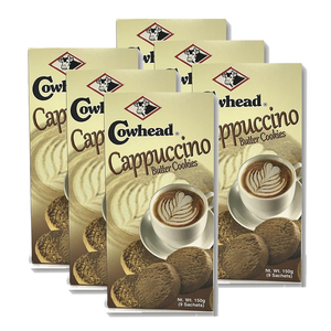 Cowhead Cappuccino Butter Cookies 6 Pack (150g per pack)