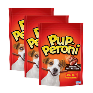 Pup-Peroni Original Beef Flavor Dog Snacks 3 Pack (158g per Pack)