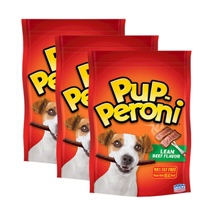 Pup-Peroni Lean Beef Flavor Dog Snacks 3 Pack (158g per Pack)
