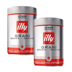 Illy Grani Beans - Grains Roasted Coffee 2 Pack (250g per Canister)