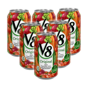 V8 Original 100% Vegetable Juice 6 Pack (326g per Can)
