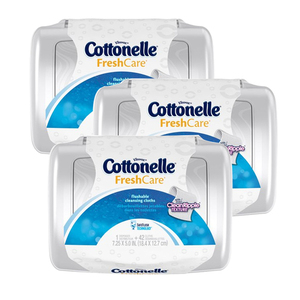 Cottonelle Fresh Care Flushable Wipes 3 Pack (42's per pack)