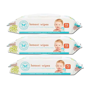 The Honest Company Natural Fragrance Wipes 3 Pack (72's per pack)