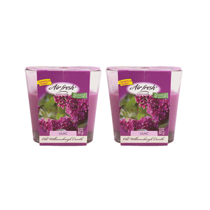 Nicole Home Collection Air Fresh Lilac Candle 2 Pack (85g per pack)