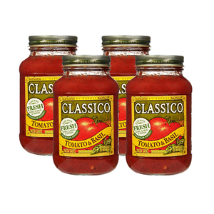 Classico Tomato & Basil Pasta Sauce 4 Pack (907g per Bottle)