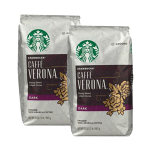 Starbucks Caffe Verona Dark Roast Ground Coffee 2 Pack (907g per Pack)
