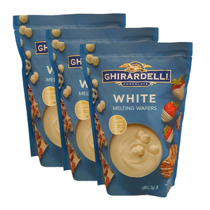 Ghirardelli White Chocolate Melting Wafers 3 Pack (850g per pack)