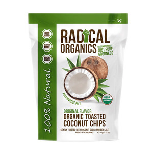 Radical Organics Original Flavor Toasted Coconut Chips 80g