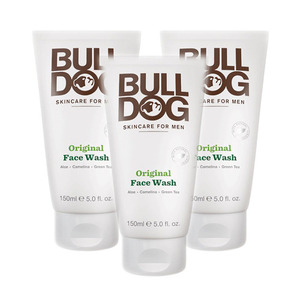 Bulldog Original Face Wash 3 Pack (150ml per Tube)
