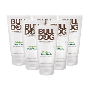 Bulldog Original Face Wash 6 Pack (150ml per Tube)