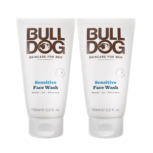 Bulldog Sensitive Face Wash 2 Pack (150ml per Tube)