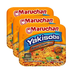 Maruchan Roast Chicken Yakisoba Noodles 3 Pack (115g per Pack)