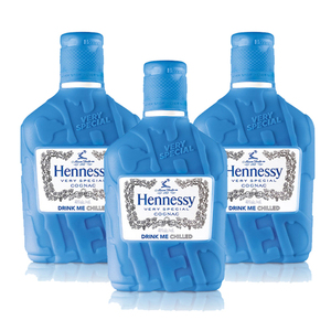 Hennessy Chilled Flask Blue 3 Pack (200ml per pack)