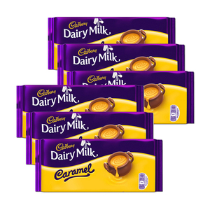 Cadbury Dairy Milk Caramel Bar 6 Pack (200g per Bar)