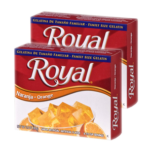 Royal Naranja-Orange Gelatin Mix 2 Pack (80g per Box)