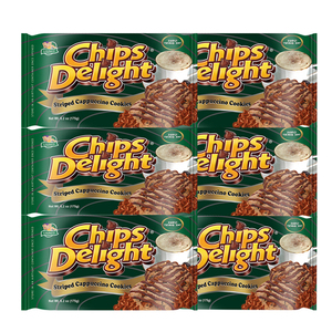 Chips Delight Stripped Cappuccino Cookie 6 Pack (175g per Pack)