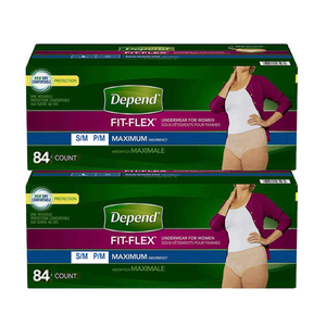 Depend Fit-Flex Underwear for Women 2 Pack (84's per pack)