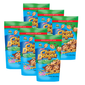 Chips Delight Mini Butter Oatmeal Chocolate Chip Cookies 6 Pack (130g per Pack)