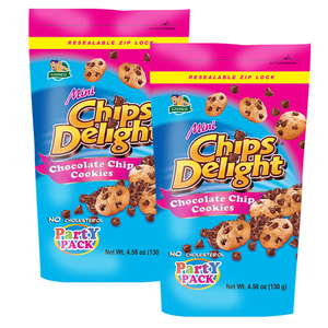 Chips Delight Mini Chocolate Chip Cookies 2 Pack (130g per Pack)