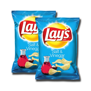 Lays Salt & Vinegar 2 Pack (184g per pack)