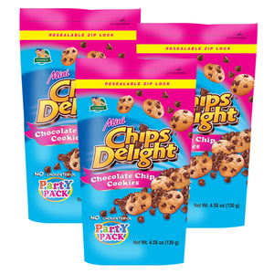 Chips Delight Mini Chocolate Chip Cookies 3 Pack (130g per Pack)
