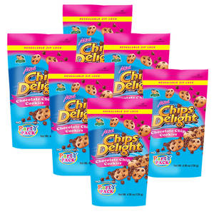 Chips Delight Mini Chocolate Chip Cookies 6 Pack (130g per Pack)