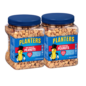 Planters Dry Roasted Peanuts 2 Pack (978g per pack)