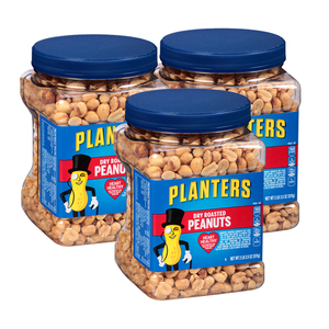 Planters Dry Roasted Peanuts 3 Pack (978g per pack)