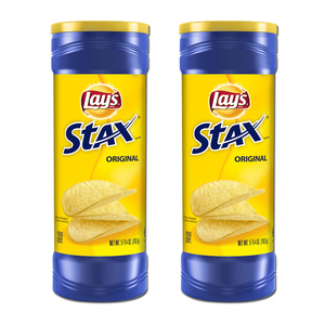 Lays Stax Original Potato Chips 2 Pack (163g per pack)