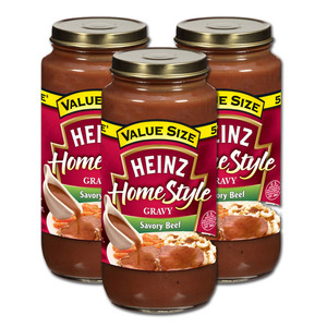 Heinz Home Style Savory Beef Gravy 3 Pack (518g per bottle)