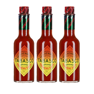 Tabasco Brand Habanero Sauce 3 Pack (150ml per pack)
