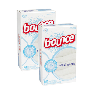 Bounce Fabric Sheets Free & Gentle 2 Pack (80's per pack)