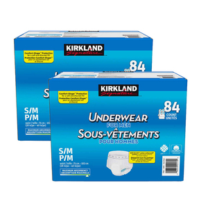 Kirkland Signature Underwear for Men S/M P/M 2 Pack (84's per pack)