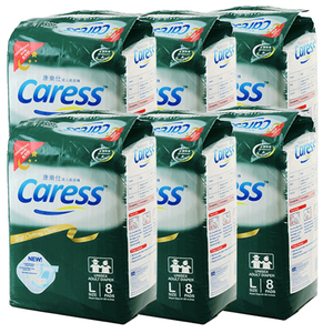 Caress Overnight Unisex Adult Diaper Large 6 Pack (8's per Pack)