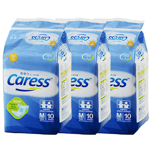 Caress Day Use Unisex Adult Diaper Medium 3 Pack (10's per Pack)
