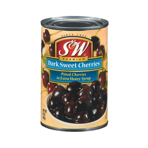 S&W Dark Sweet Pitted Cherries 454g