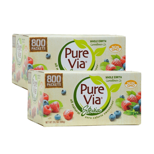 Pure Via Stevia Zero Calorie Sweetener 2 Pack (800g per pack)